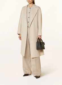 beige wrap coat