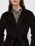 Load image into Gallery viewer, brown alpaca &amp; wool coat
