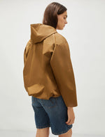 Load image into Gallery viewer, kaki hooded raincoat
