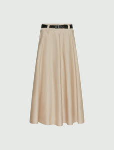 sand jacquard skirt