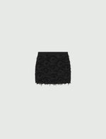 Carregar imagem no visualizador da galeria, black short flared skirt
