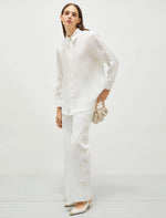 Carregar imagem no visualizador da galeria, optical white linen shirt
