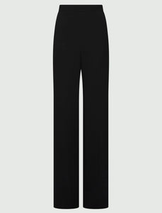 black straight trousers