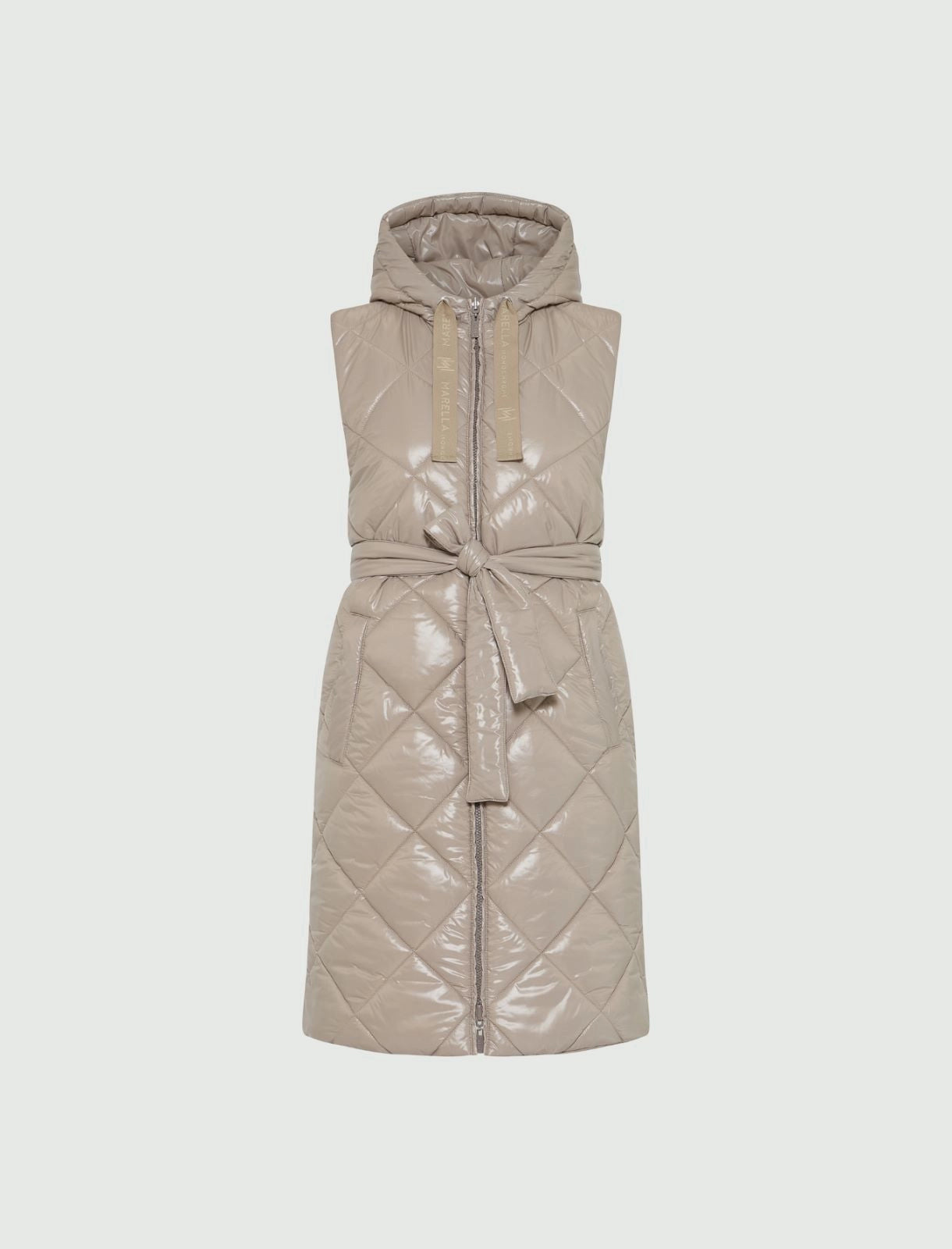 turtledove long reversible gilet