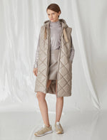 Load image into Gallery viewer, turtledove long reversible gilet
