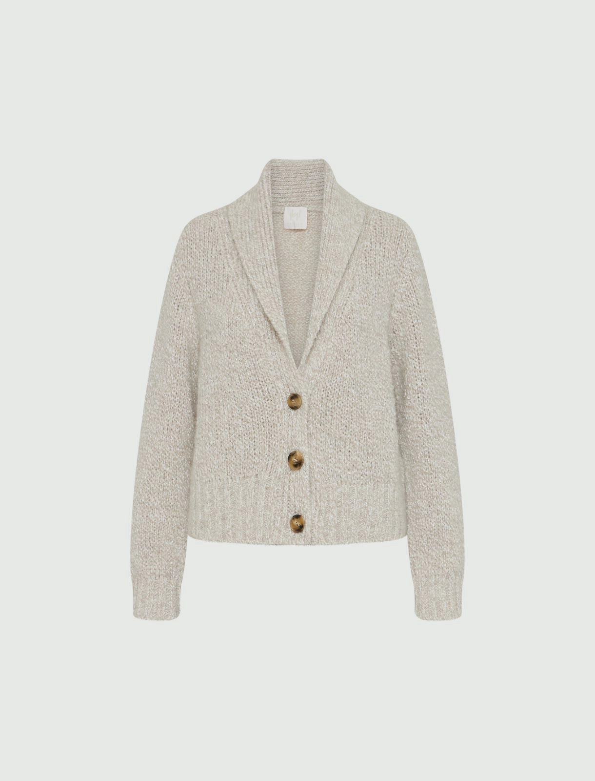 wool white mohair cardigan