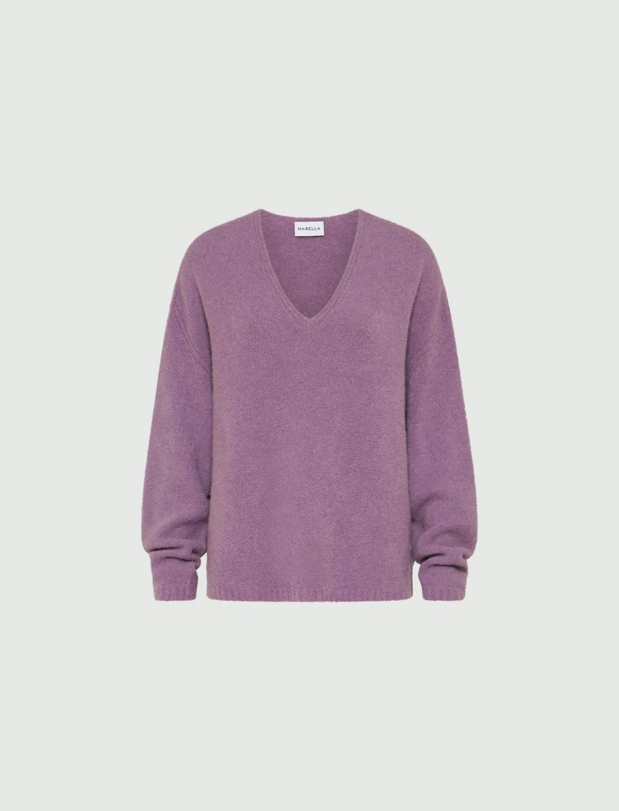 lilac V-neck sweater