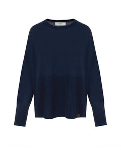 midnight blue boxy jumper