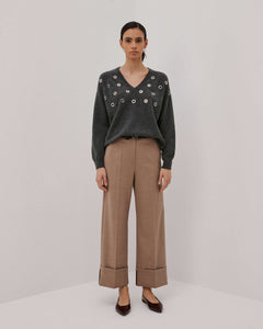 dune straight leg trousers