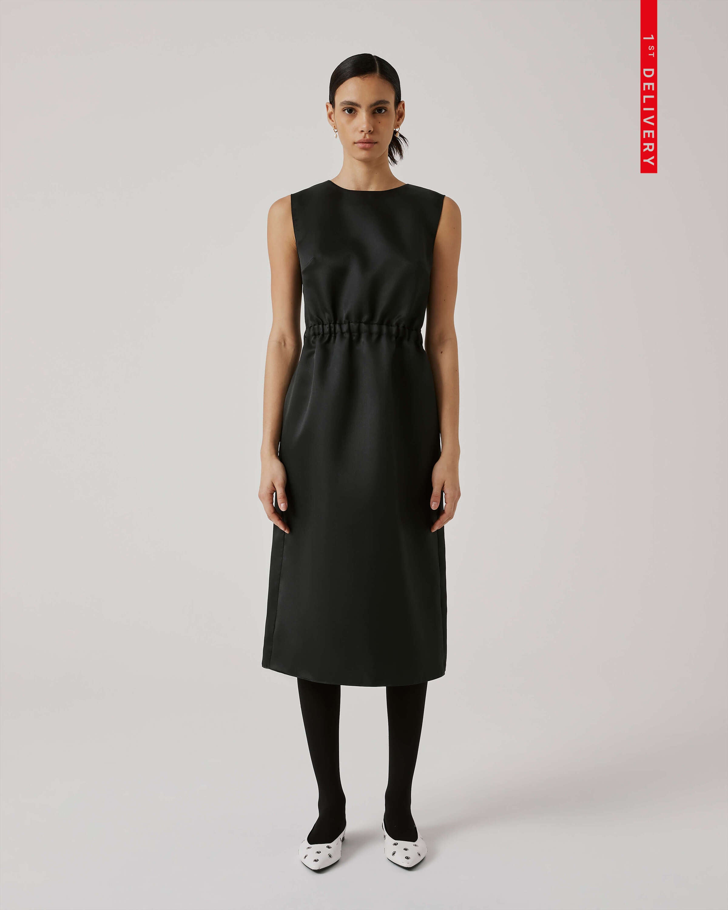 black sheath dress