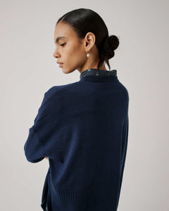 midnight blue boxy jumper