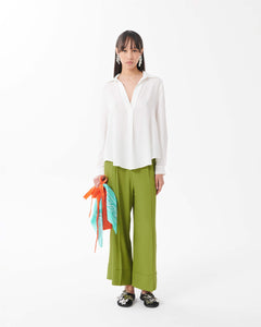 wasabi cropped trousers