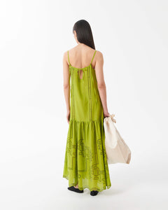 wasabi broderie anglaise midi dress