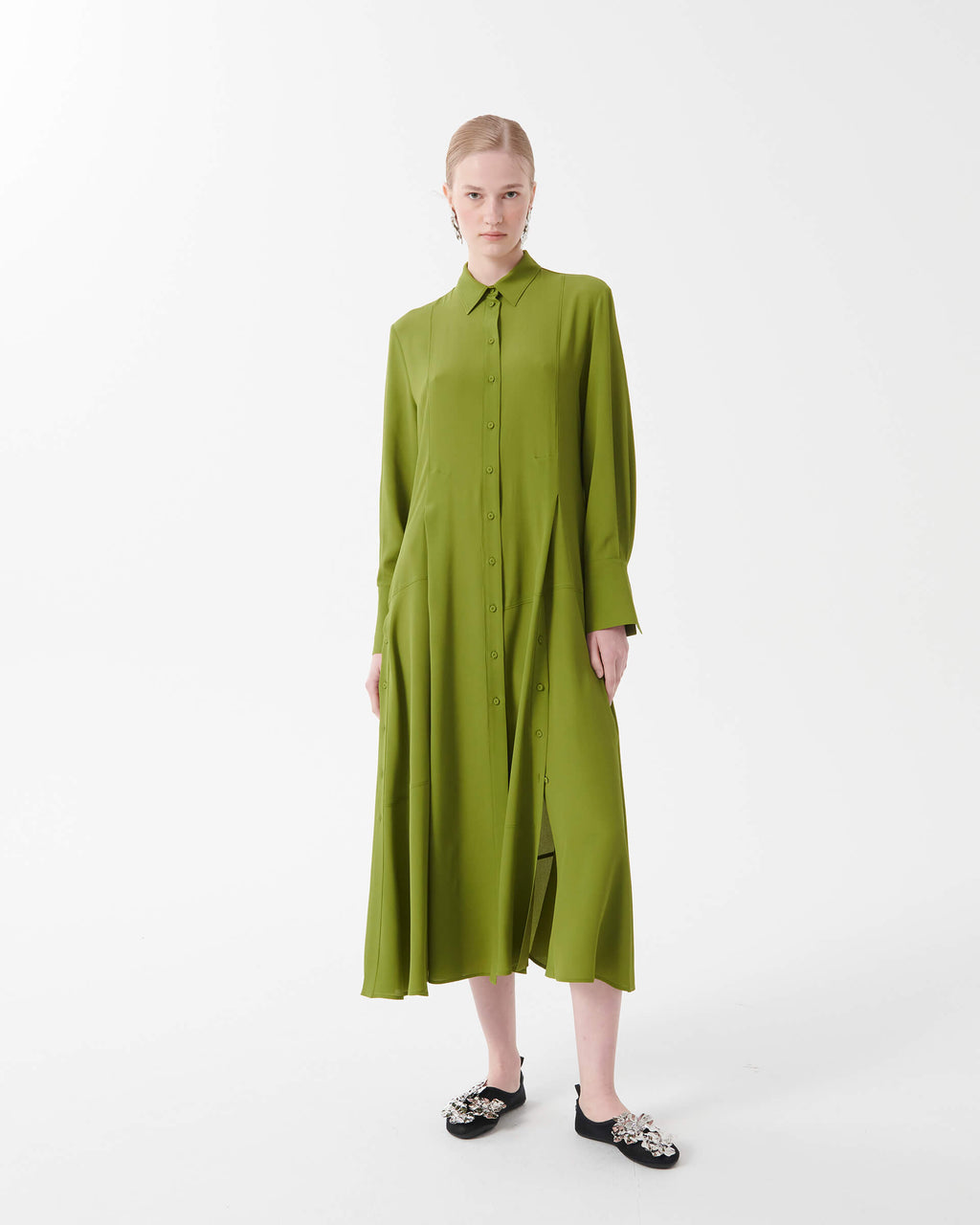 wasabi chemisier dress