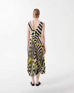 Load image into Gallery viewer, tricolore geometric pleated dress
