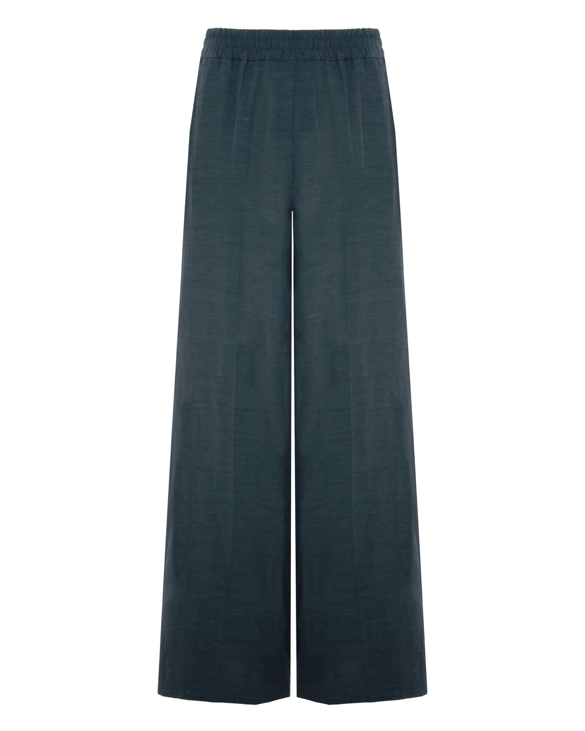 hydro linen flared trousers