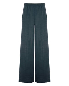 hydro linen flared trousers