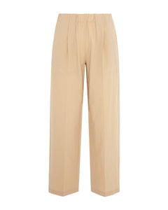 desert straight cotton poplin trousers