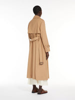 Carregar imagem no visualizador da galeria, camel wool-blend trench coat
