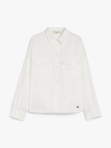 white light linen shirt