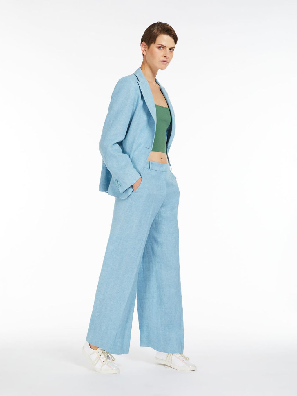 water linen canva trousers