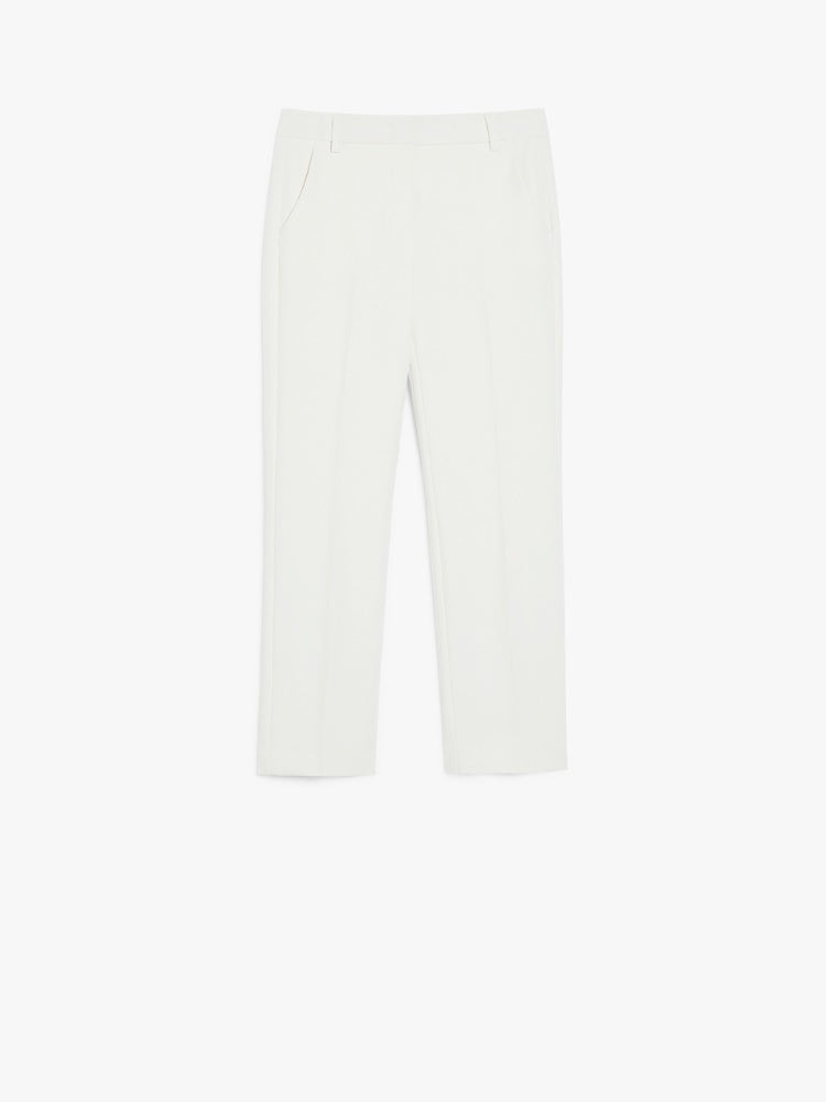 ecru double viscose canvas trousers