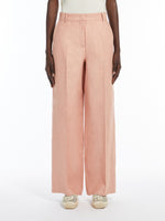 Load image into Gallery viewer, pink linen canvas trousers
