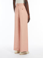 Load image into Gallery viewer, pink linen canvas trousers
