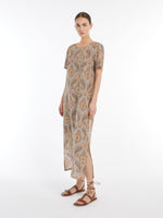 Load image into Gallery viewer, long printed silk dress
