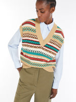 Load image into Gallery viewer, biscuit cotton yarn gilet
