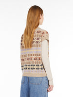 Load image into Gallery viewer, camel alpaca and wool gilet
