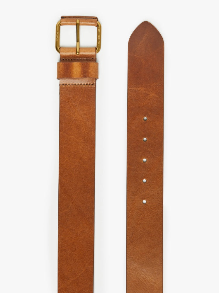 tobacco leather belt