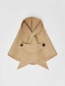 beige Scarf hat waterproof