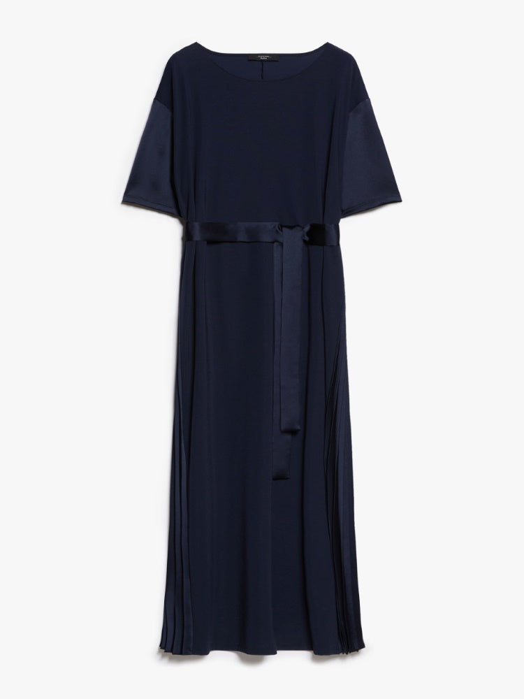 navy fluid jersey dress