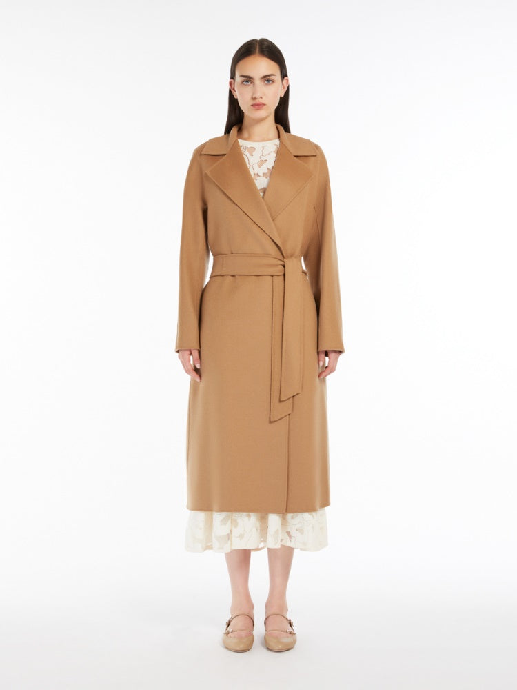 camel wrap coat