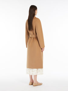 camel wrap coat