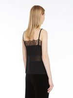 Load image into Gallery viewer, black chantilly lace top
