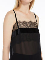 Load image into Gallery viewer, black chantilly lace top
