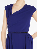 Carregar imagem no visualizador da galeria, blue purple draped cady jumpsuit
