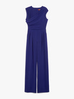 Carregar imagem no visualizador da galeria, blue purple draped cady jumpsuit
