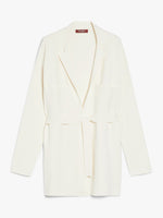 Load image into Gallery viewer, white belted viscose cardigan
