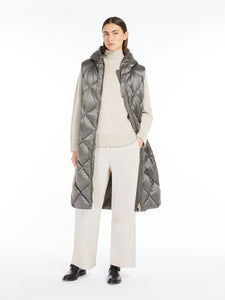 medium grey midi gilet