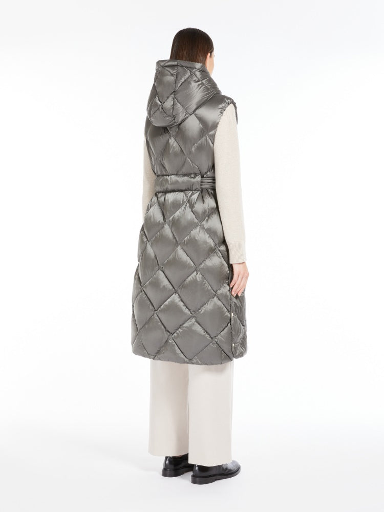 medium grey midi gilet