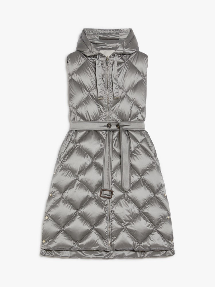 medium grey midi gilet