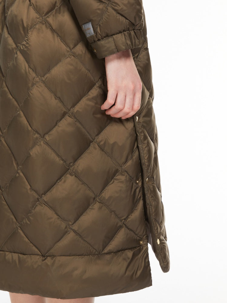 dark green water-repellent parka