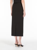 Load image into Gallery viewer, black scuba jersey pencil skirt
