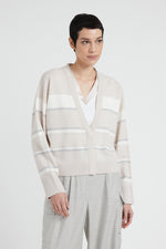 Load image into Gallery viewer, pearl beige tricot cardigan
