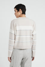 Load image into Gallery viewer, pearl beige tricot cardigan
