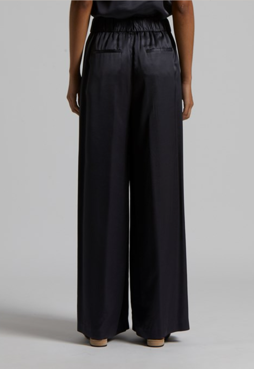 space blue palazzo pants