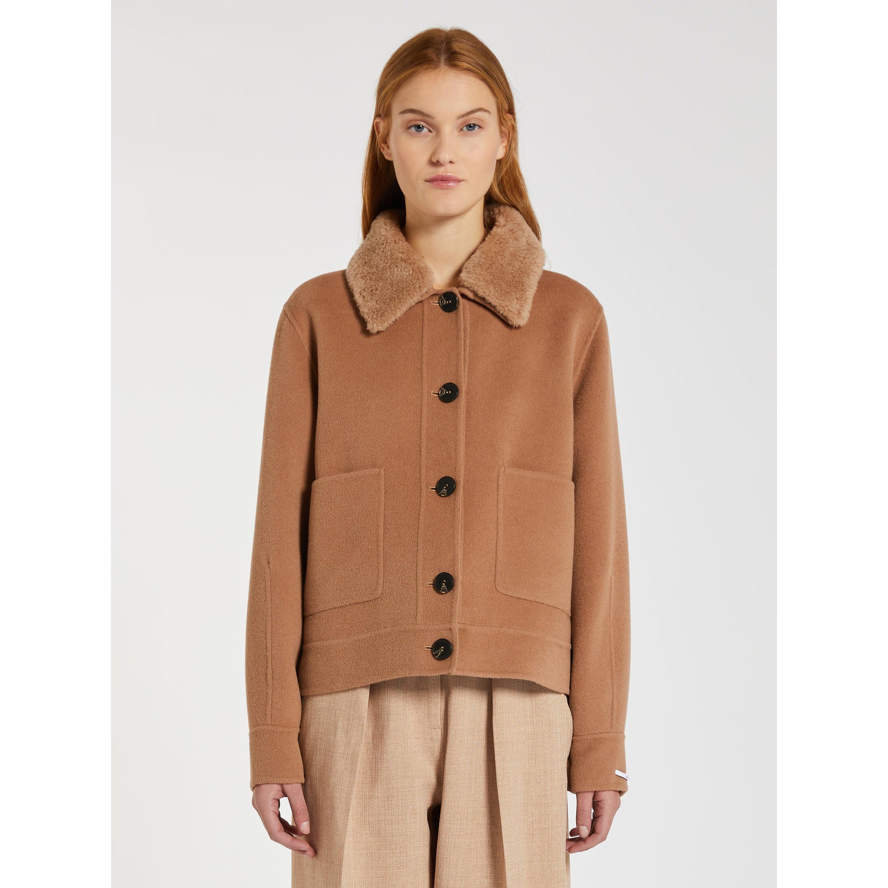 camel short coat